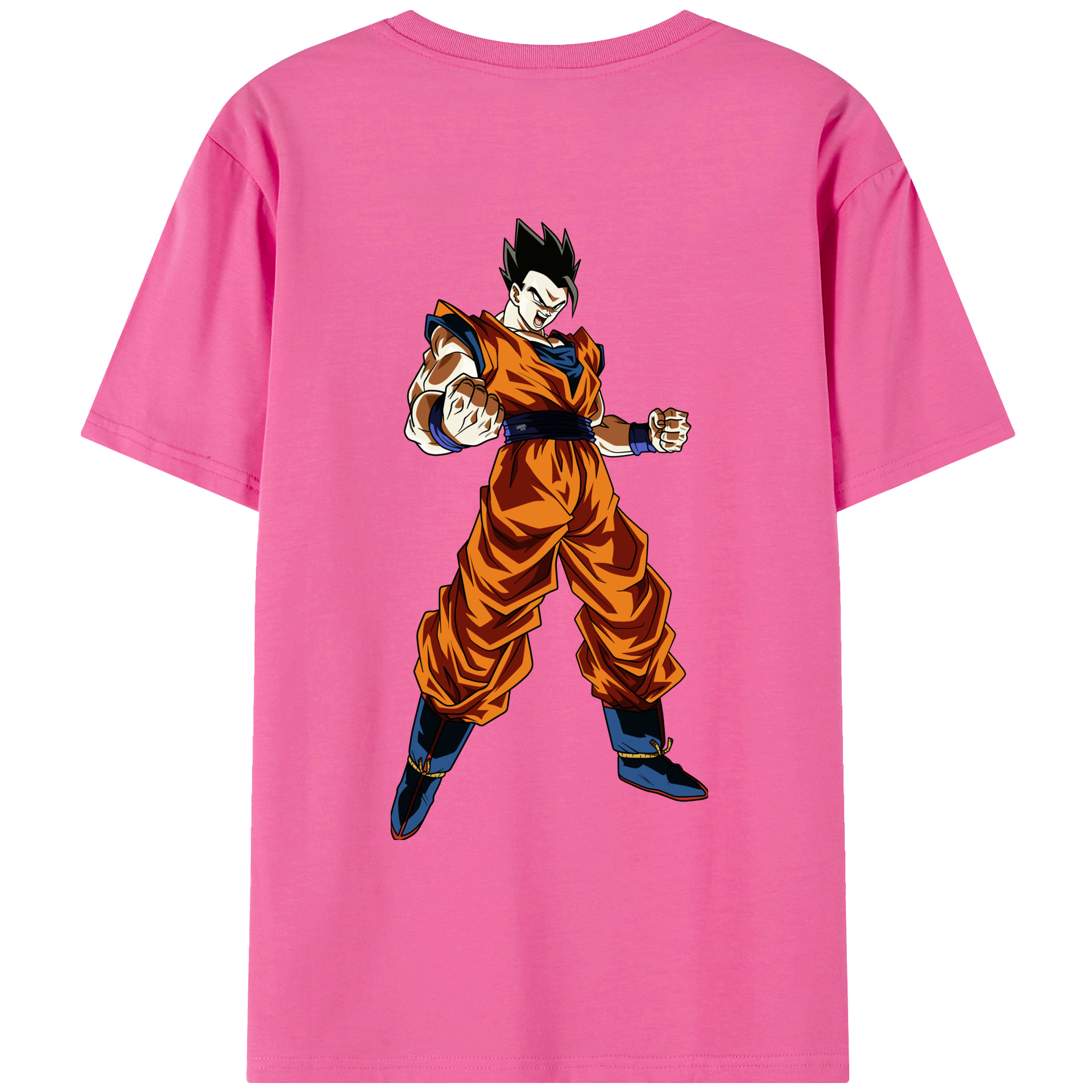 （画像用） ドラゴンボール 孫 悟飯（そんごはん）DRAGON BALL Son Gohan レディース半袖Tシャツ(バックプリント)
